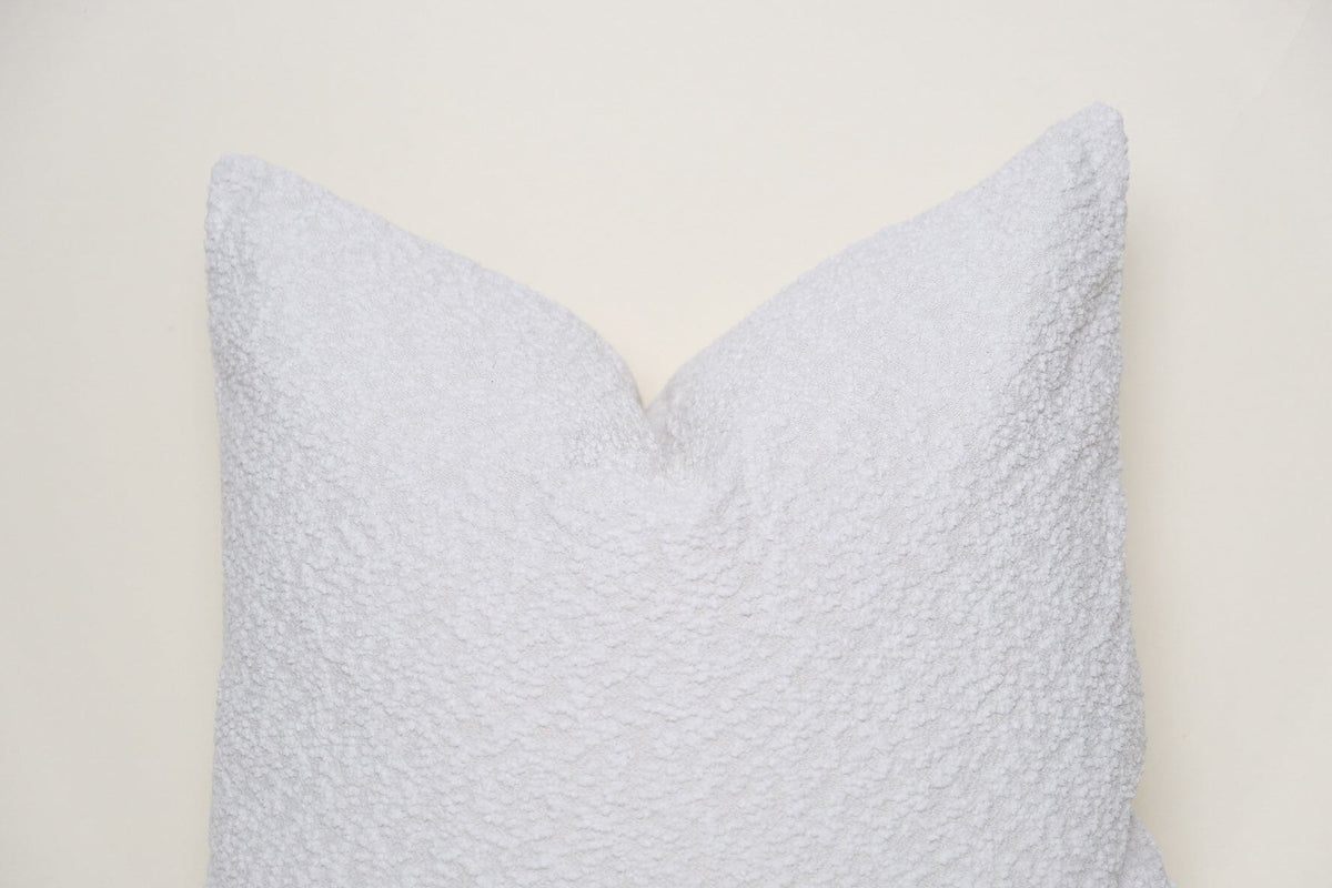 Boucle Pillow: Snow