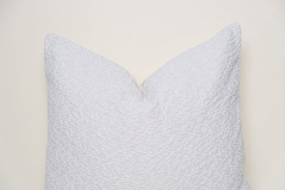 Boucle Pillow: Snow