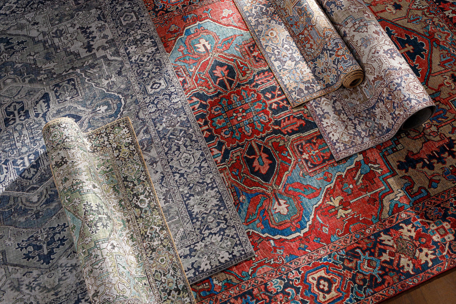 Neyland Iris Olive &amp; Brown Area Rug 2360