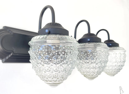 Antique Acorn Glass VANITY Light - 3 Sizes