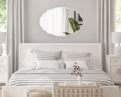 Leanna Scalloped Oval Wall Mirror