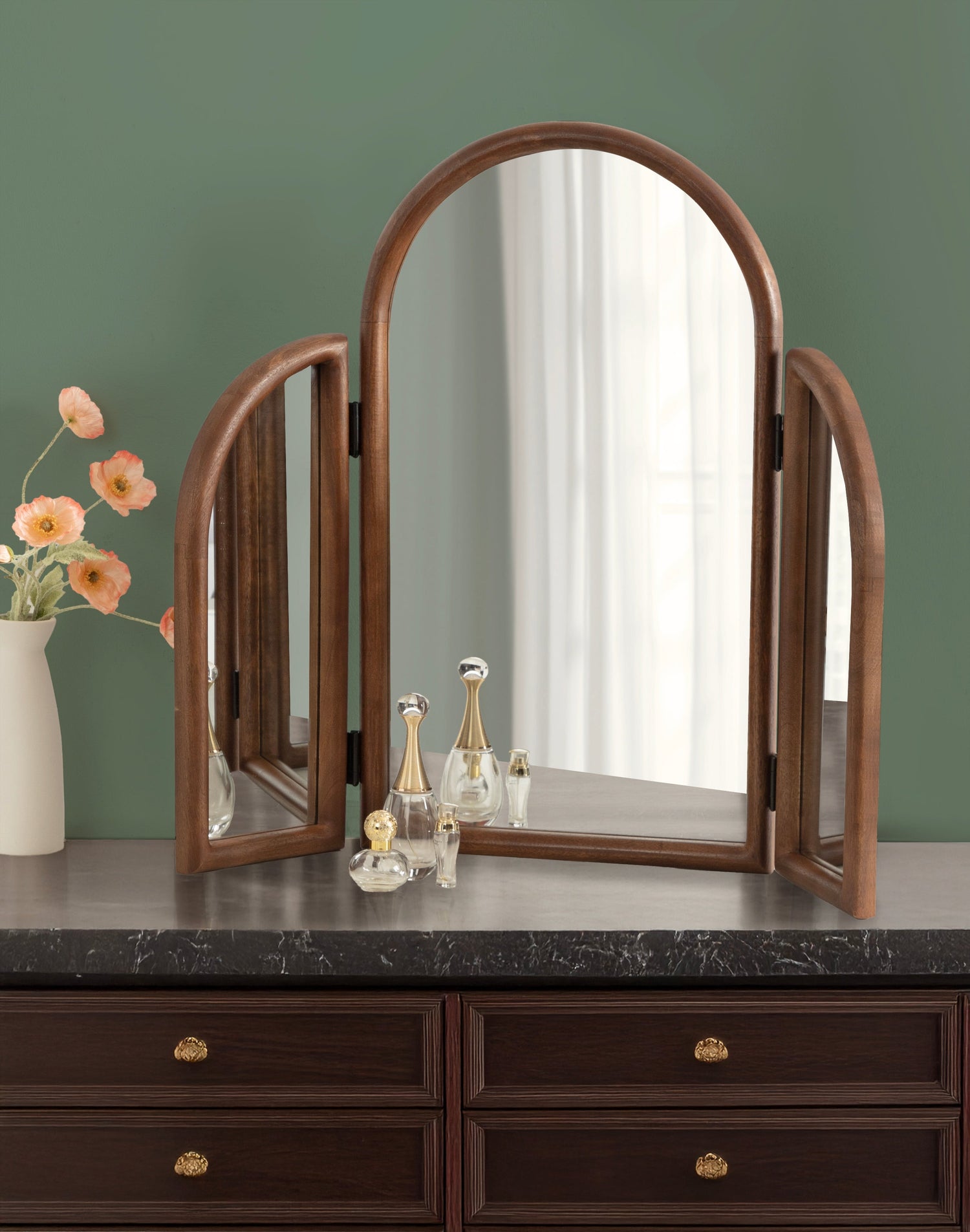 Amoli Tri Fold Mirror