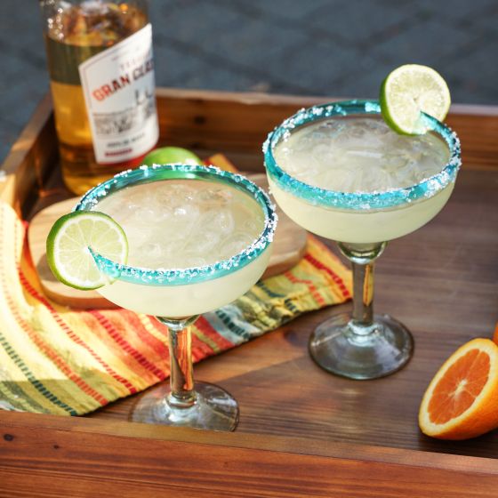 Primavera Recycled Margarita Glass Set