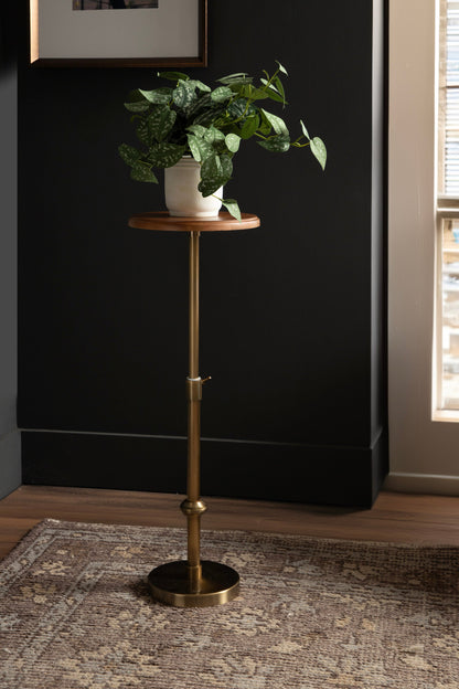 Engles Adjustable Wood Table and Plant Stand