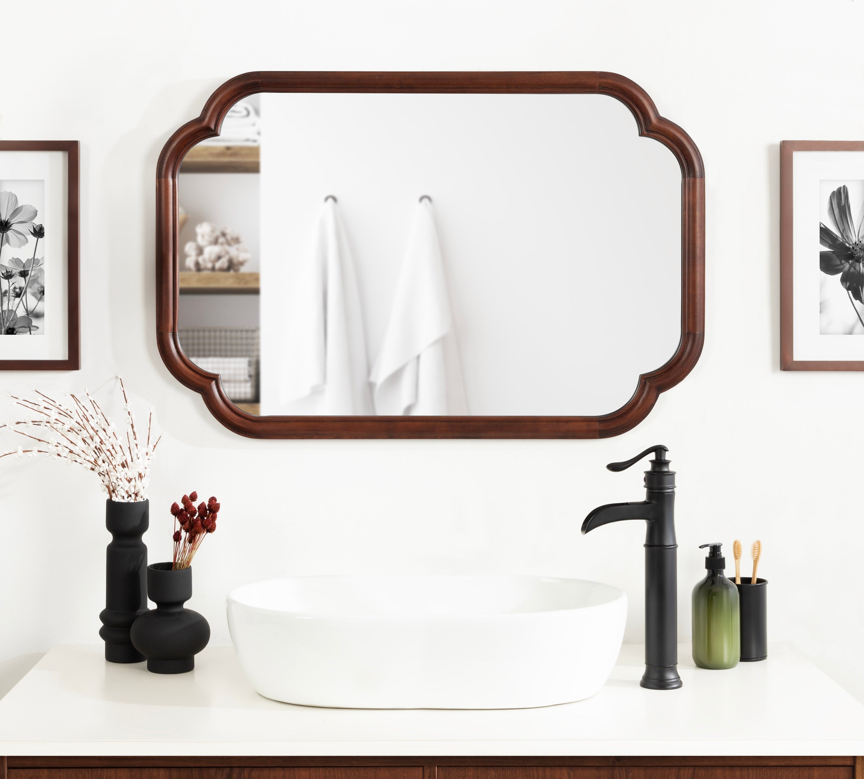 Glenby Scallop Wall Mirror