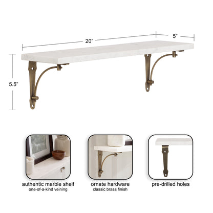 Hatley Marble Wall Shelf