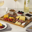 Acacia & Slate Cheese Board Set w/Ceramic Bowls