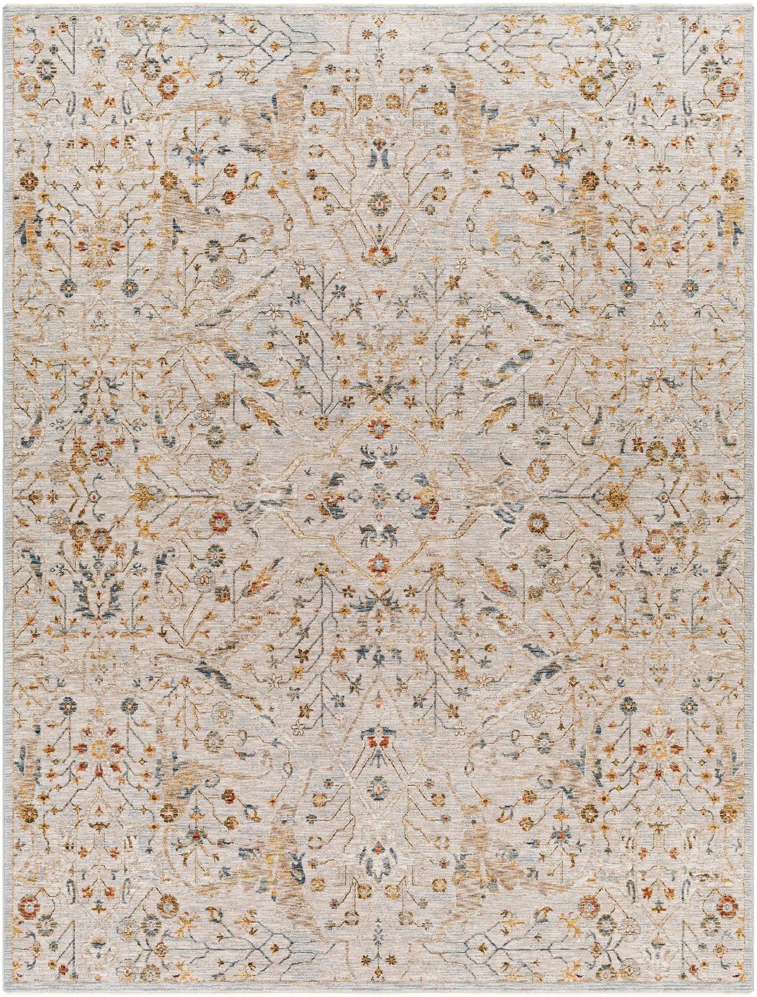 Kabungahan Oushak Style Floral Rug
