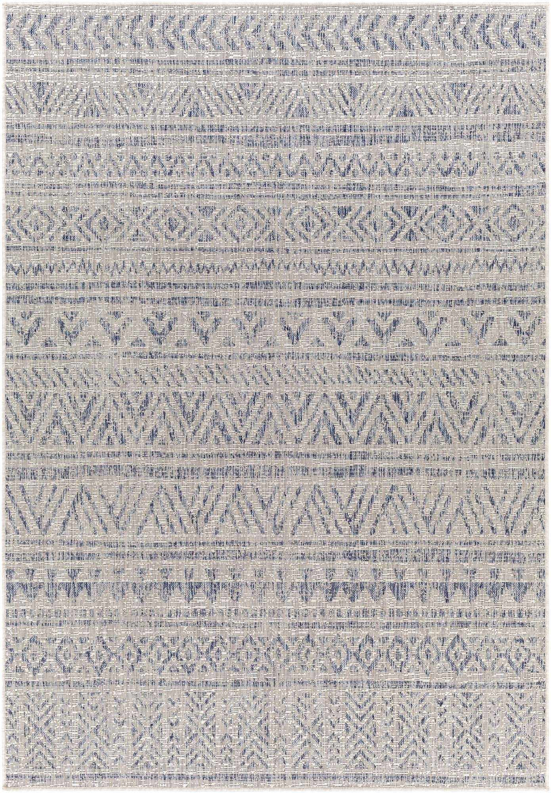 Novato Gray All Over Pattern Performance Outdoor Rug - Clearance