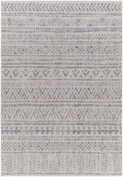 Novato Gray All Over Pattern Performance Outdoor Rug - Clearance