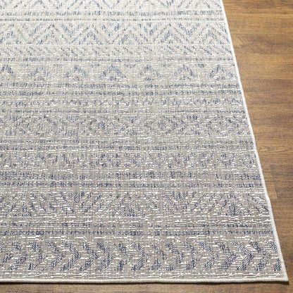 Novato Gray All Over Pattern Performance Outdoor Rug - Clearance