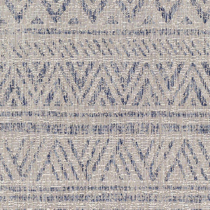 Novato Gray All Over Pattern Performance Outdoor Rug - Clearance