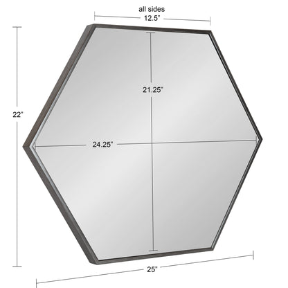 Rhodes Framed Hexagon Wall Mirror