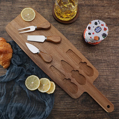 Stella Acacia Cheese Board and Knife Set