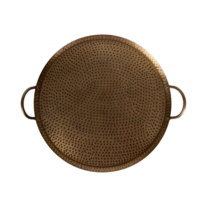 Sanzo Hammered Round Metal Tray