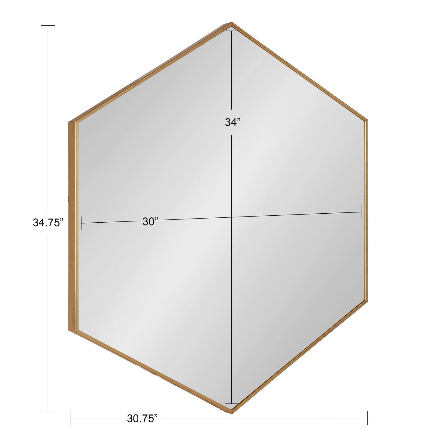 Rhodes Framed Hexagon Wall Mirror