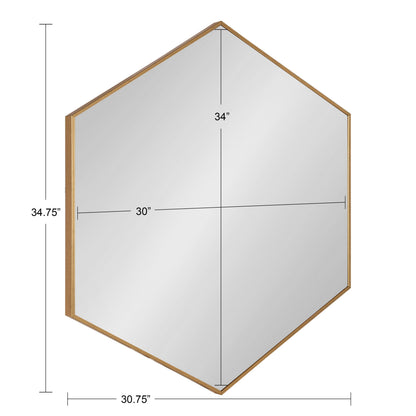 Rhodes Framed Hexagon Wall Mirror