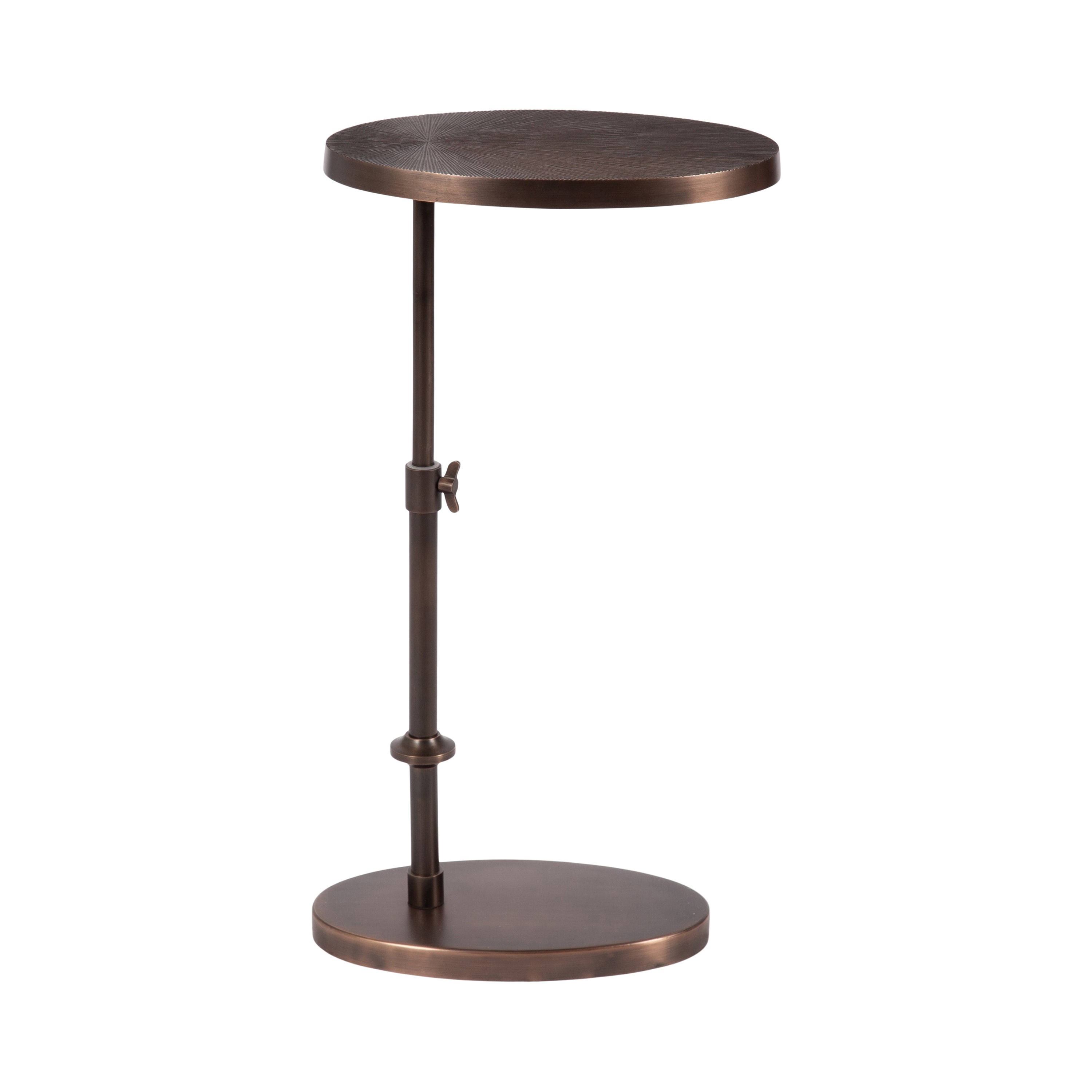 Engles Adjustable Oval Metal Table