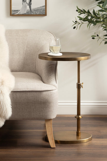 Engles Adjustable Oval Metal Table