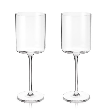 Laurel Crystal White Wine Glasses