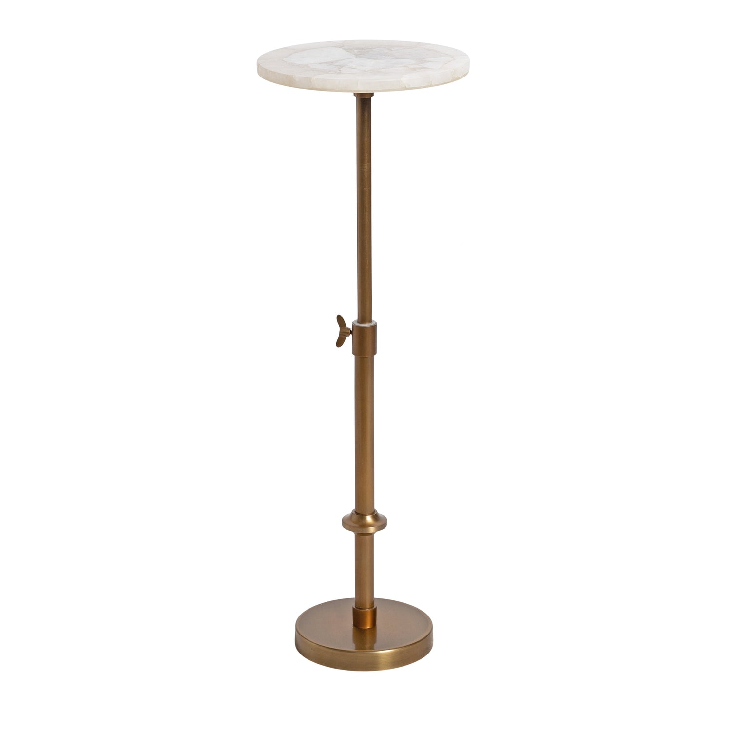 Engles Adjustable Marble Table and Plant Stand