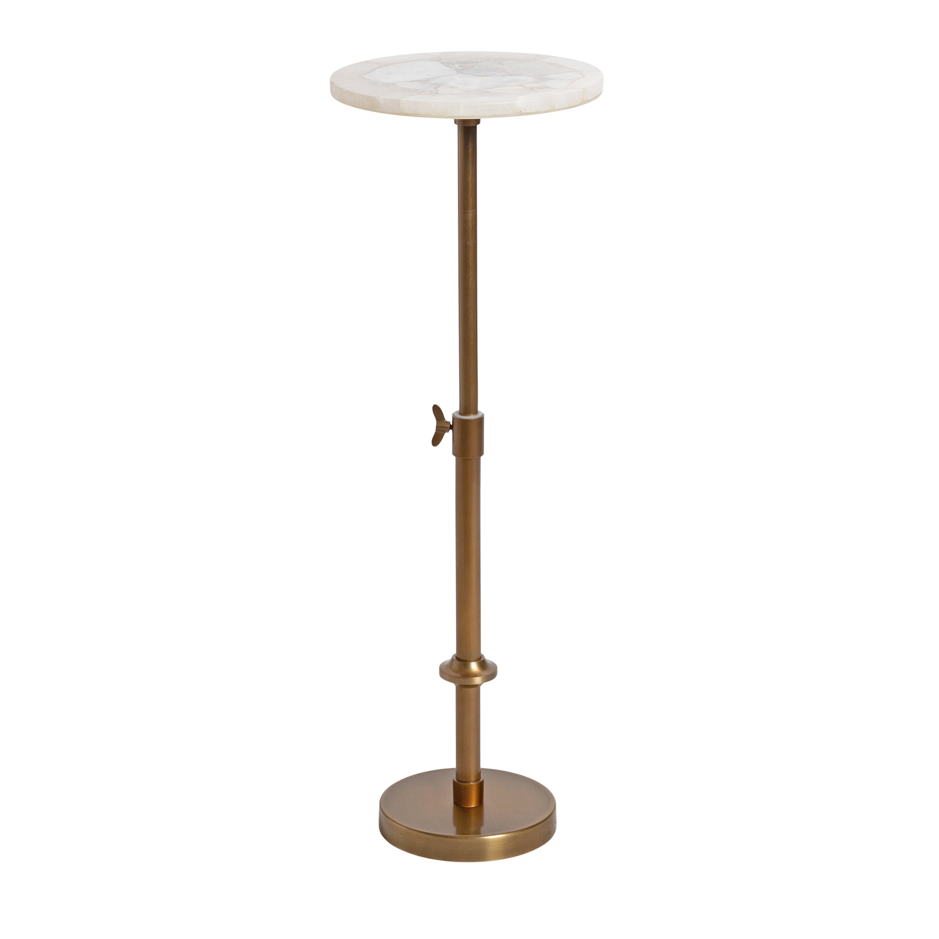 Engles Adjustable Marble Table and Plant Stand
