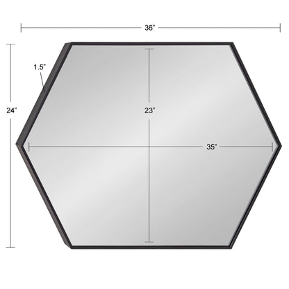 Rhodes Framed Hexagon Wall Mirror