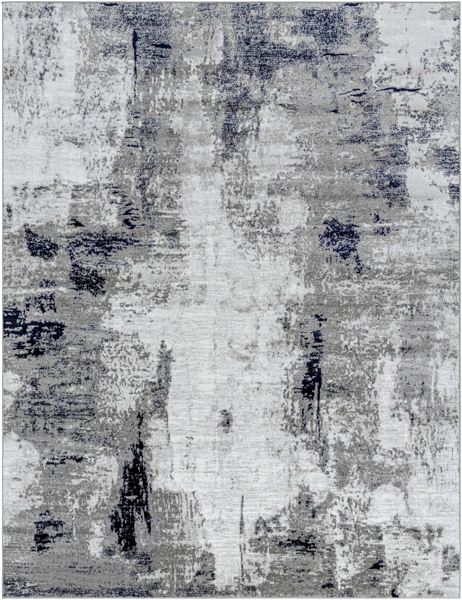 Limao Abstract Denim Area Rug - Clearance