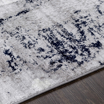 Limao Abstract Denim Area Rug - Clearance