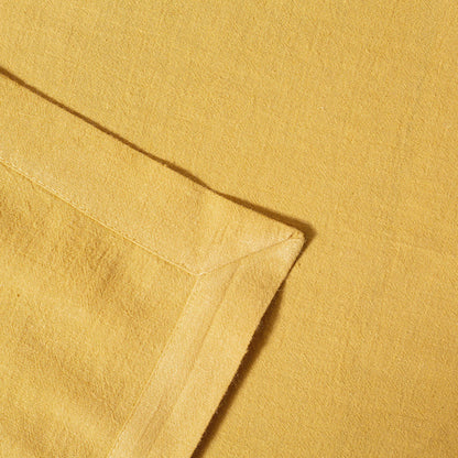 Seasonal Washed Linen-Cotton Runner- Mustard