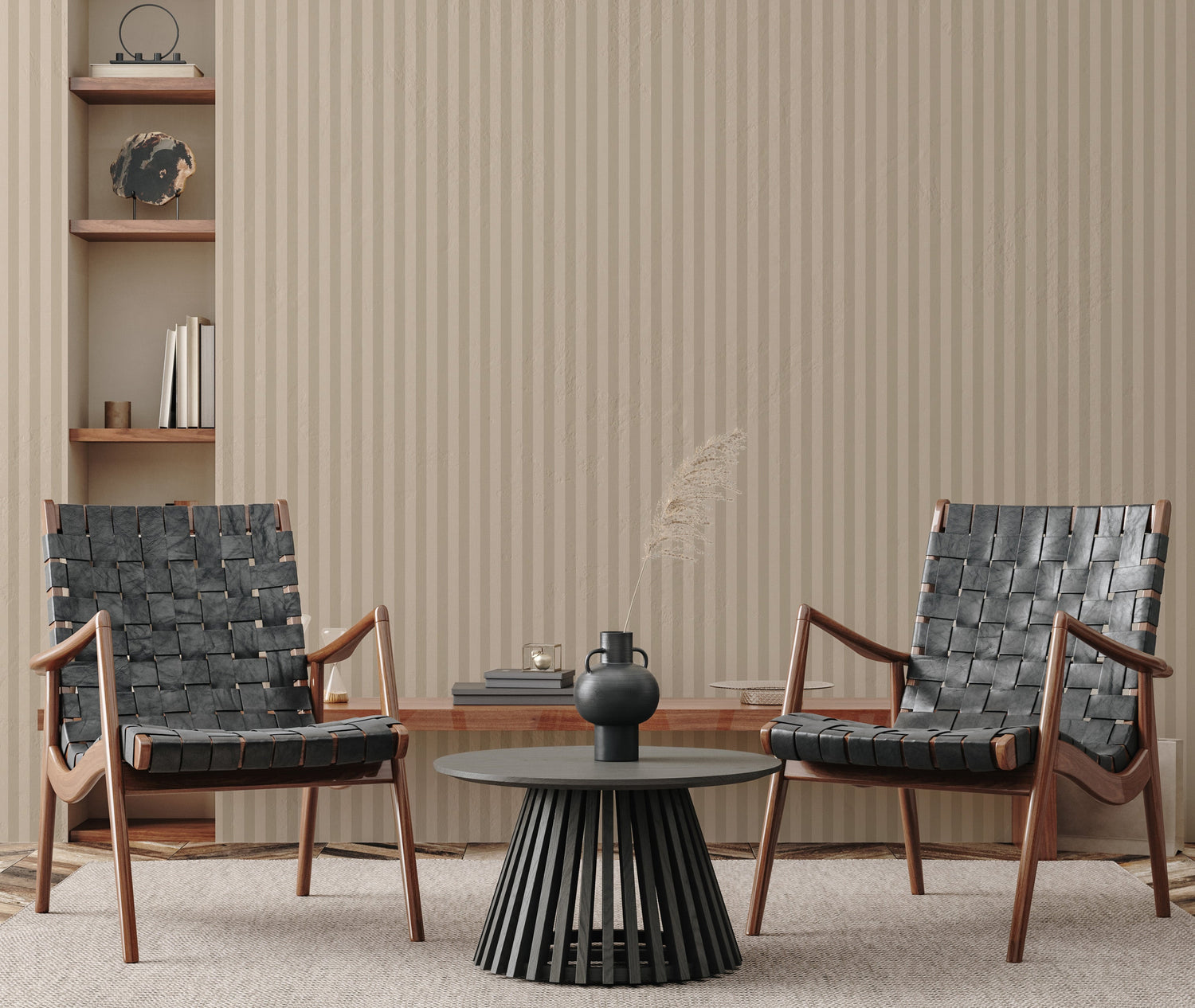 Ashbury Stripe Wallpaper by Safari Natalia x Taddy Mikelaites
