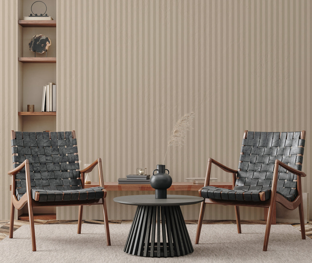 Ashbury Stripe Wallpaper by Safari Natalia x Taddy Mikelaites