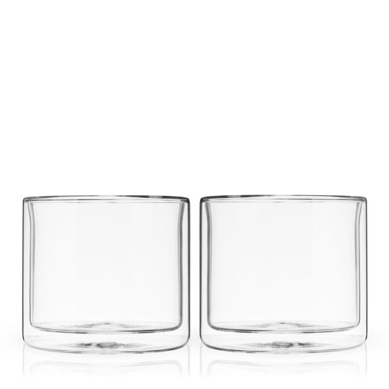 Double Walled Old Fashioned Glasses