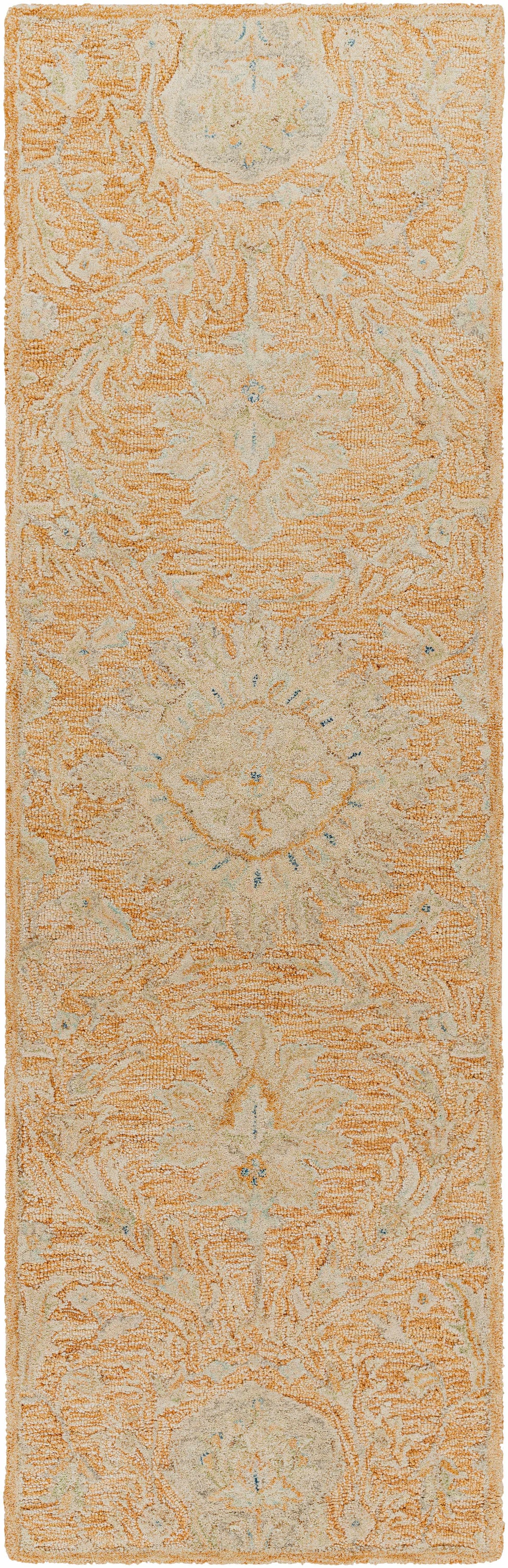 Lonoy 2x3 Small Coral Wool Carpet - Clearance