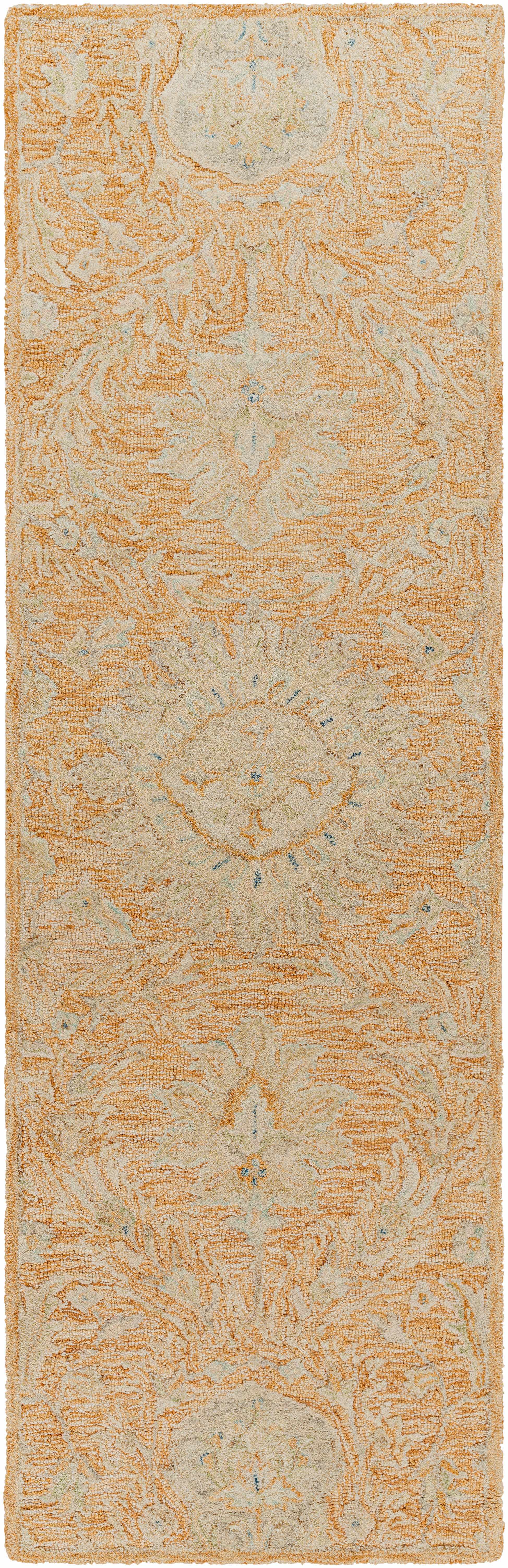Lonoy 2x3 Small Coral Wool Carpet - Clearance