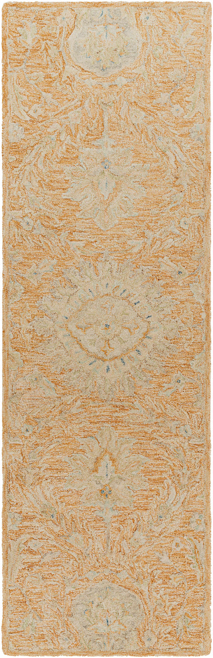 Lonoy 2x3 Small Coral Wool Carpet - Clearance