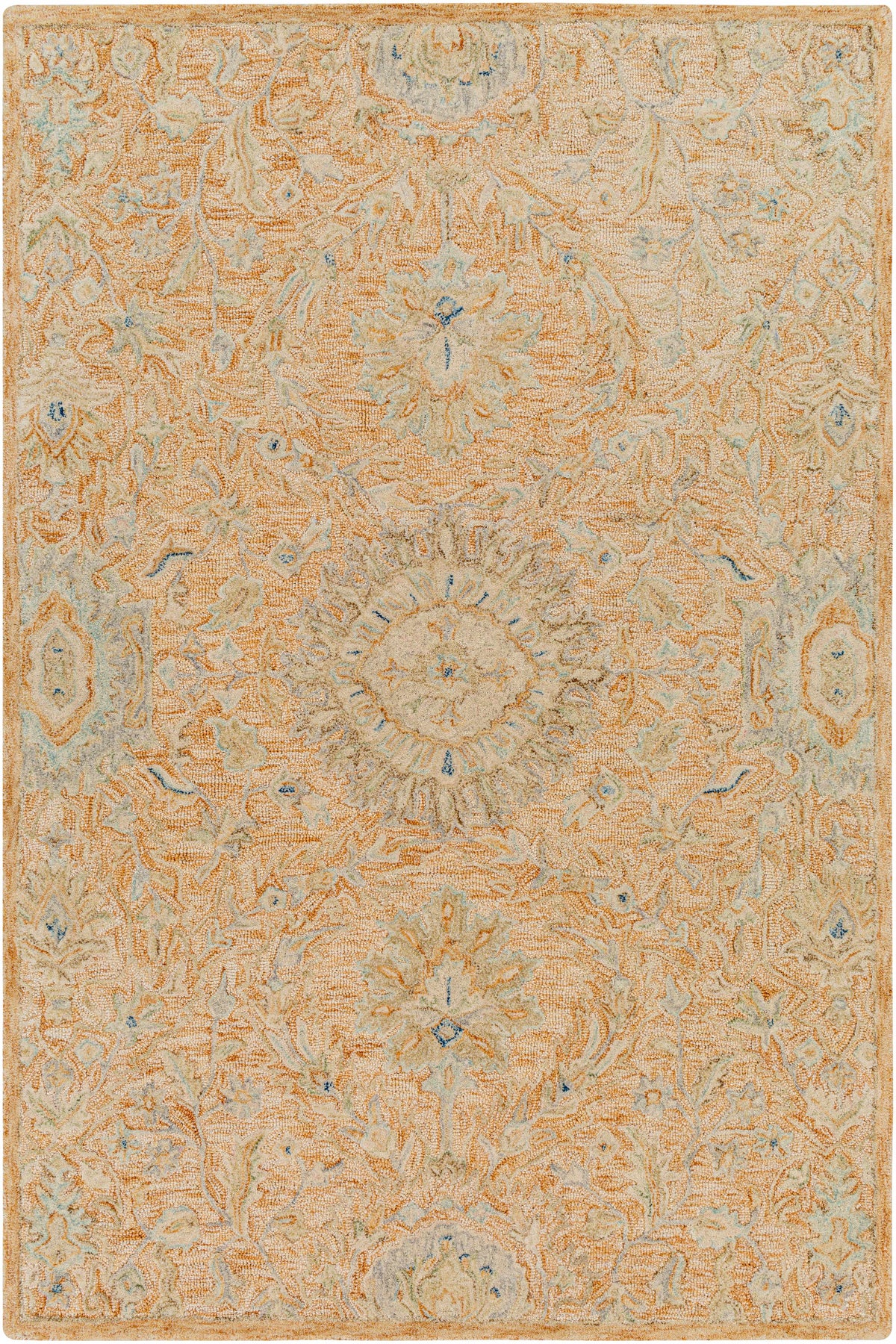 Lonoy 2x3 Small Coral Wool Carpet - Clearance