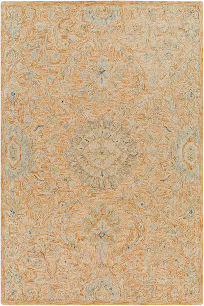 Lonoy 2x3 Small Coral Wool Carpet - Clearance