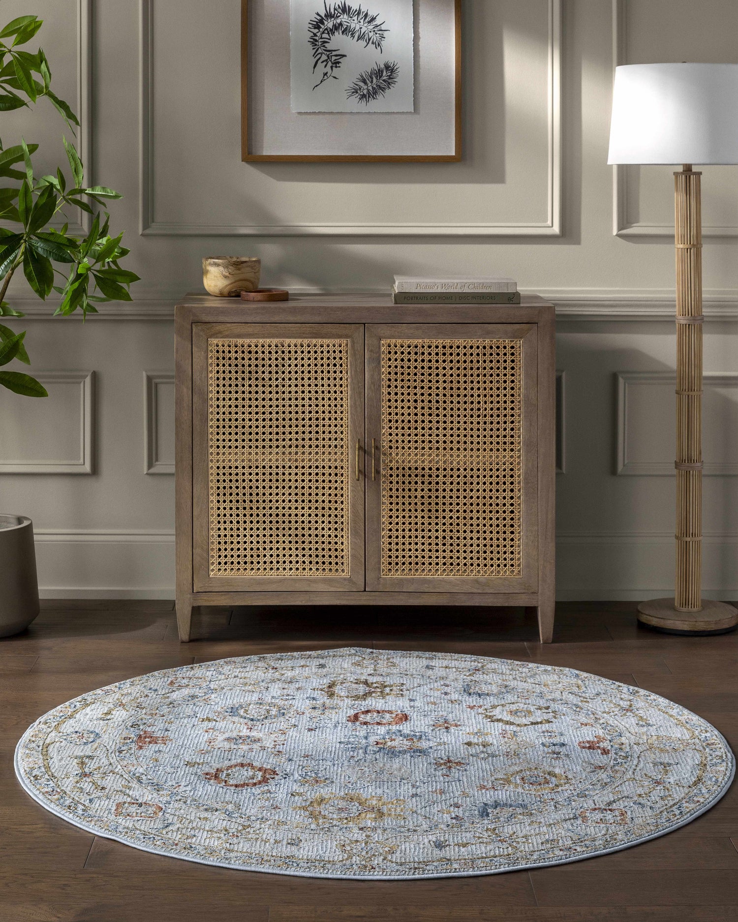 Luklukan Oushak Style Floral Rug