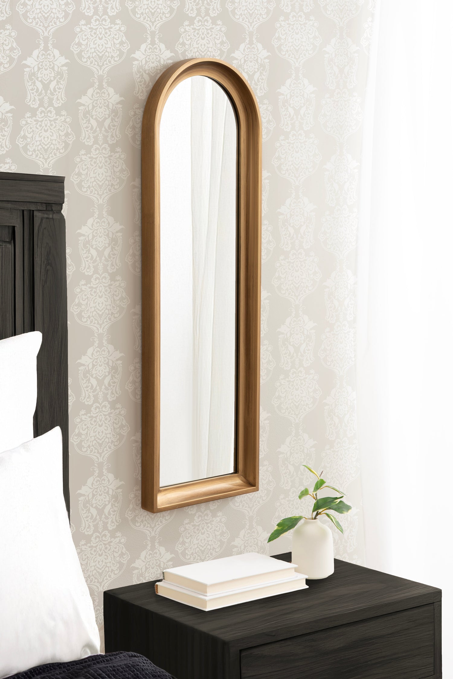 Hatherleigh Arch Wood Wall Mirror