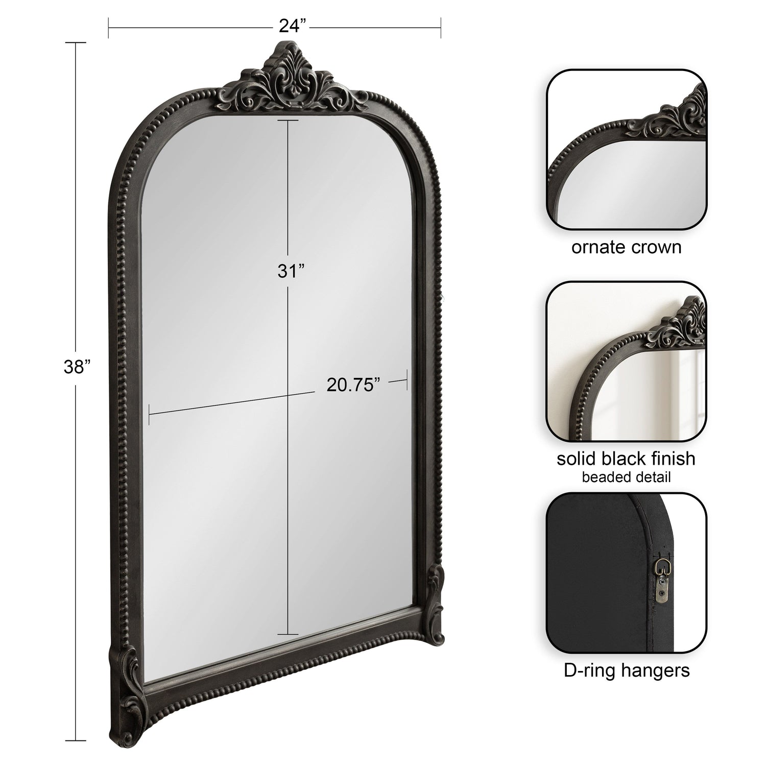 Hubanks Arched Wall Mirror
