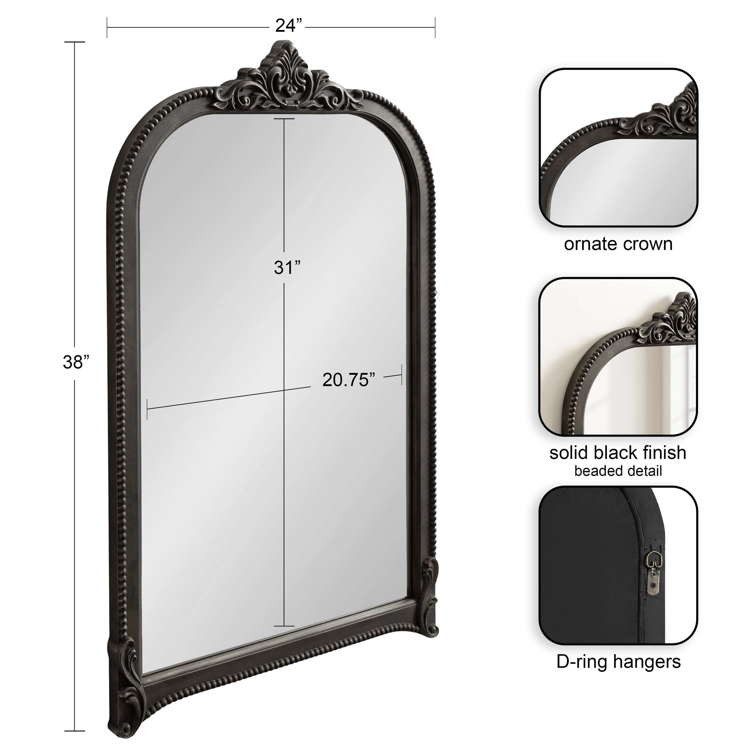Hubanks Arched Wall Mirror
