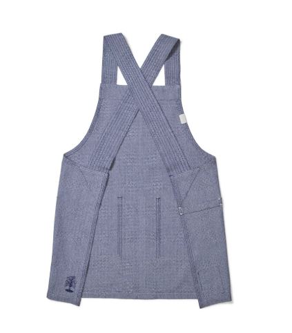 MARTHA by Martha Stewart Blue Herringbone Smock Apron