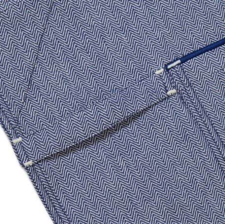 MARTHA by Martha Stewart Blue Herringbone Smock Apron