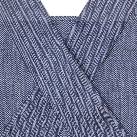MARTHA by Martha Stewart Blue Herringbone Smock Apron