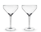 Raye Angled Crystal Martini Glasses