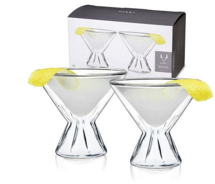 Double Walled Martini Glasses