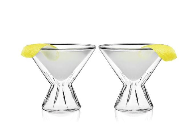 Double Walled Martini Glasses