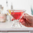 Double Walled Martini Glasses