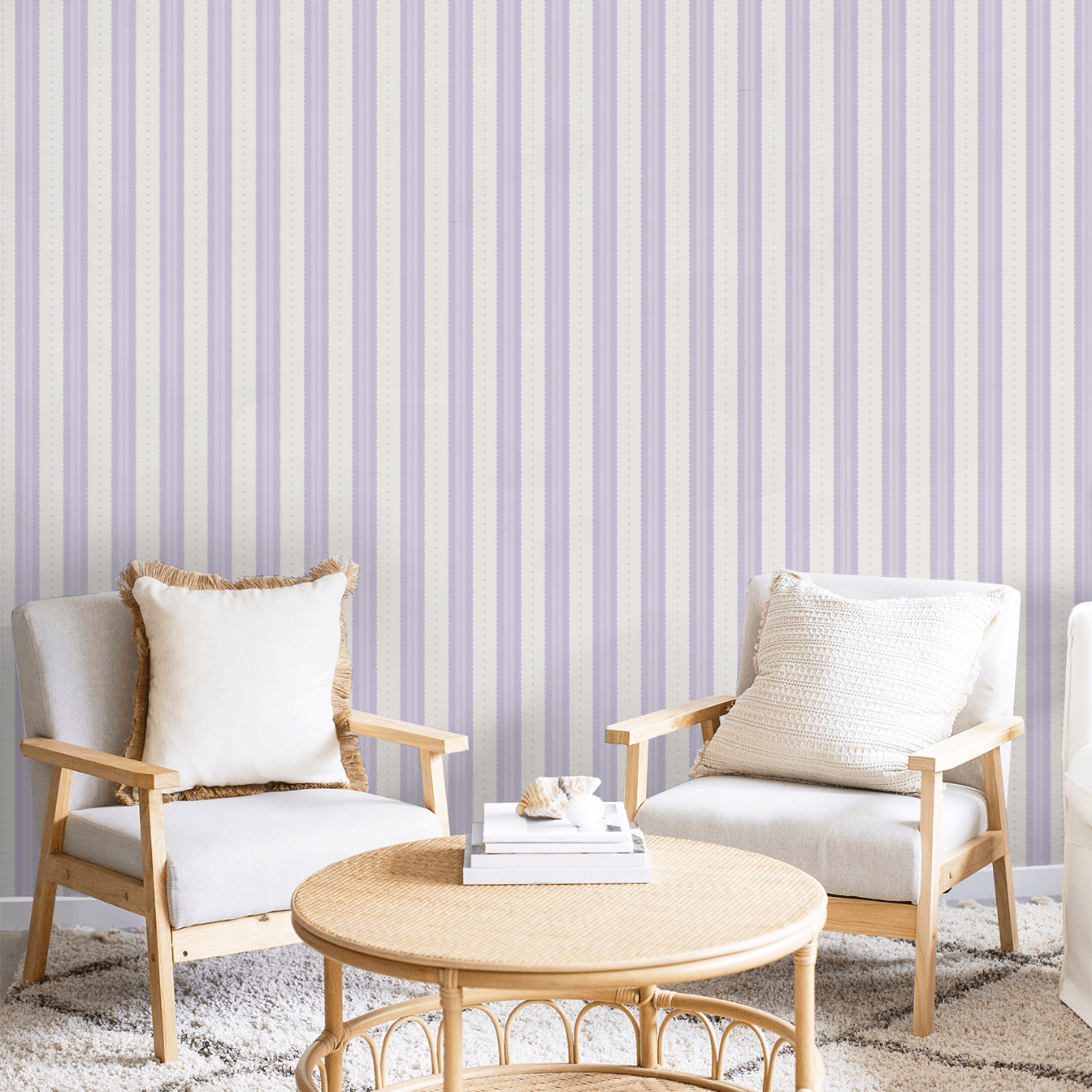 Petal Soft Scallops (Purple) Wallpaper